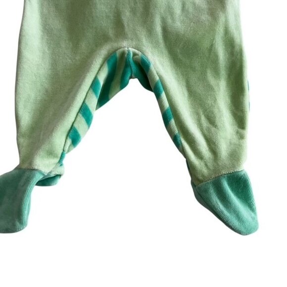 Chicco New Green Striped Bear Sleeper Size 3 Months - Picture 2 of 8